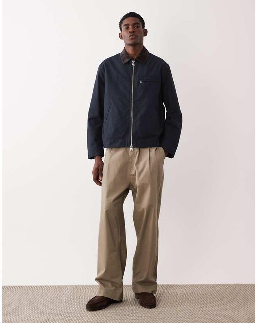 ARKET Blue Canvas Worker Jacket for men