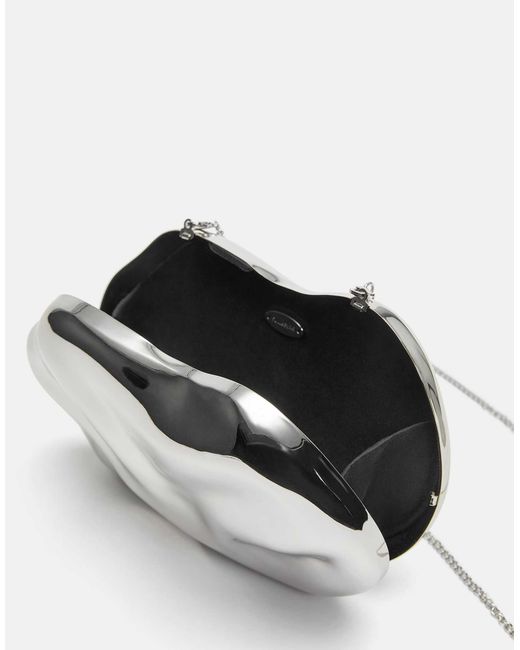 Pull&Bear White – kastenförmige tasche