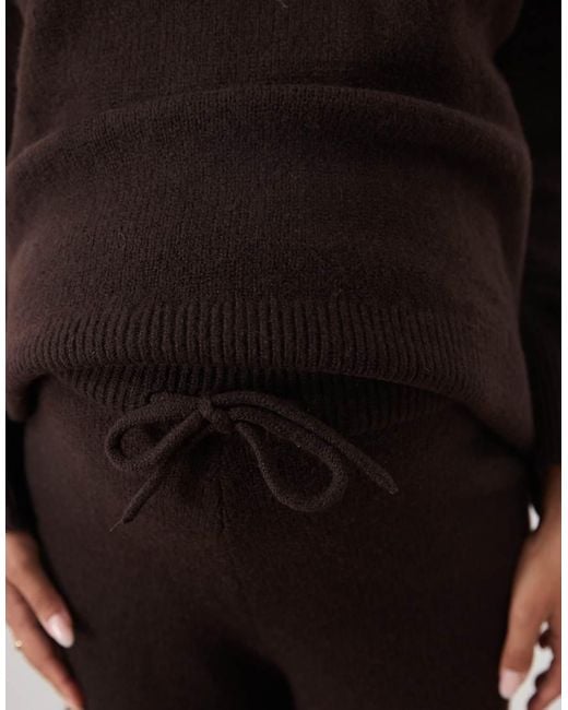 ASOS Black Asos Design Maternity Wide Leg Trouser Co-Ord