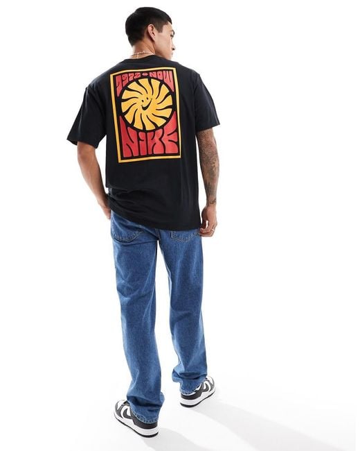 Nike Blue Festival Backprint T-shirt for men