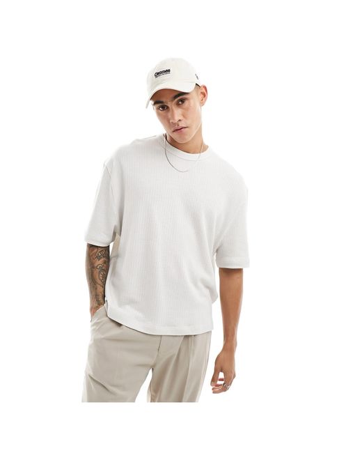 ASOS White Oversized Short Sleeve T-shirt for men