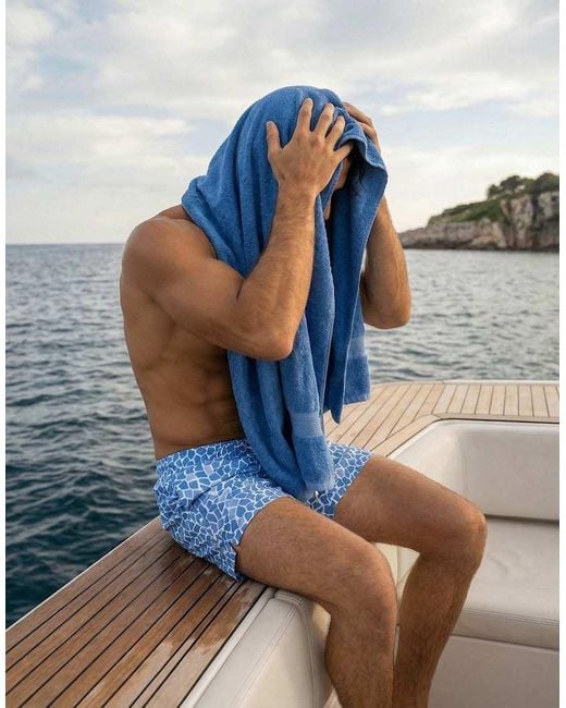 Apreslife Blue Mosaic Swimshorts for men