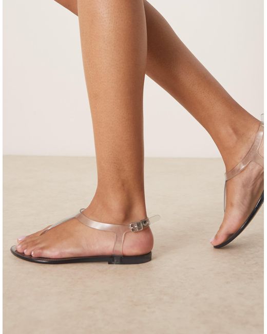 ASOS Natural – float – jelly-sandalen