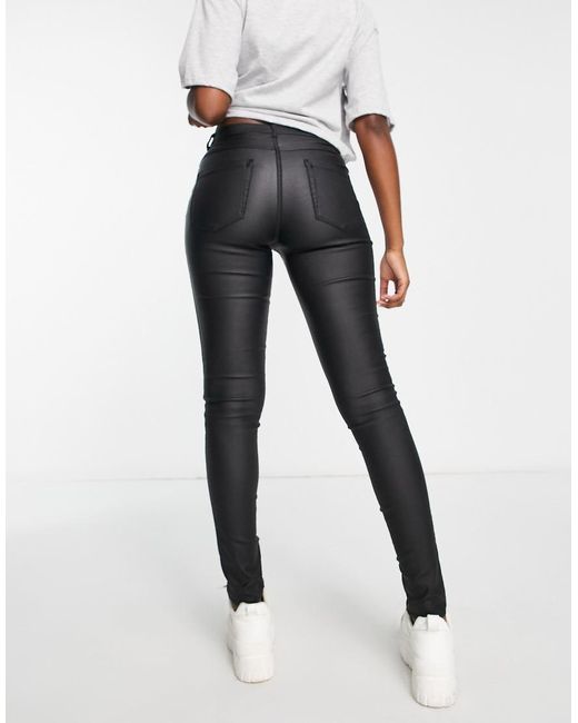ONLY Black Royal Coated Skinny Jeans