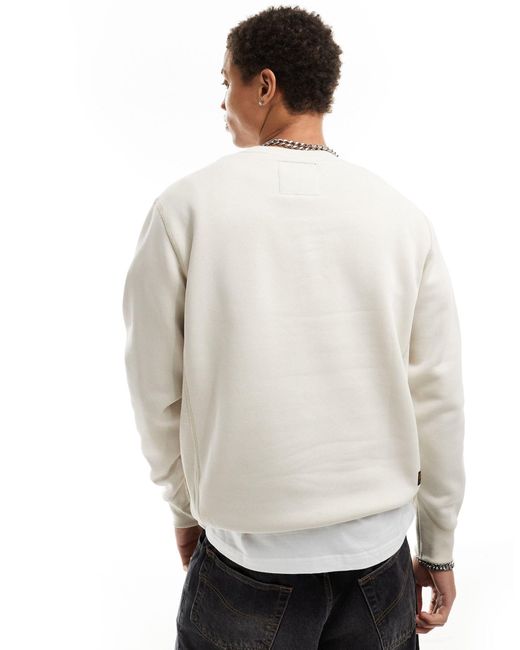 G-Star RAW – premium core – sweatshirt in White für Herren