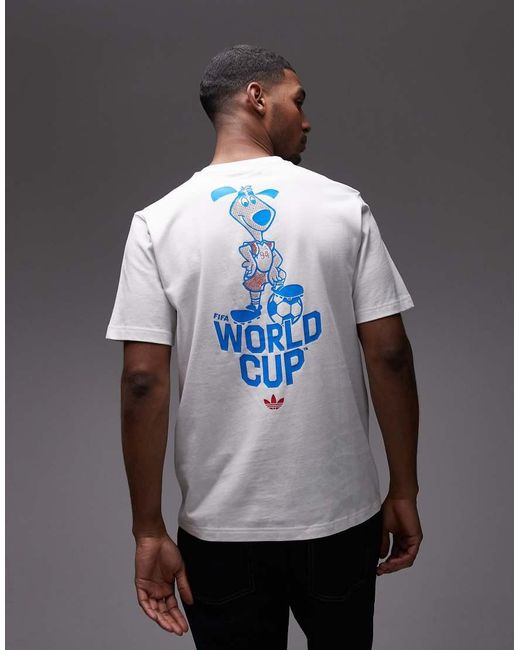 Adidas Originals Gray Fifa World Cup 26 Striker Mascot T-Shirt for men