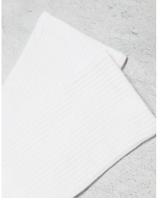 Jack & Jones White 3 Pack Tennis Sock for men