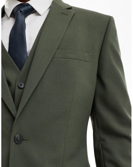 ASOS Green Slim Suit Jacket for men