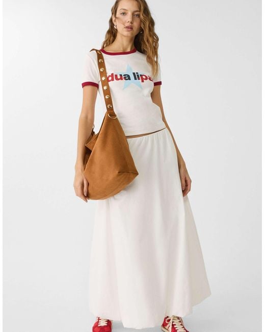 Stradivarius Brown – beuteltasche aus wildlederimitat