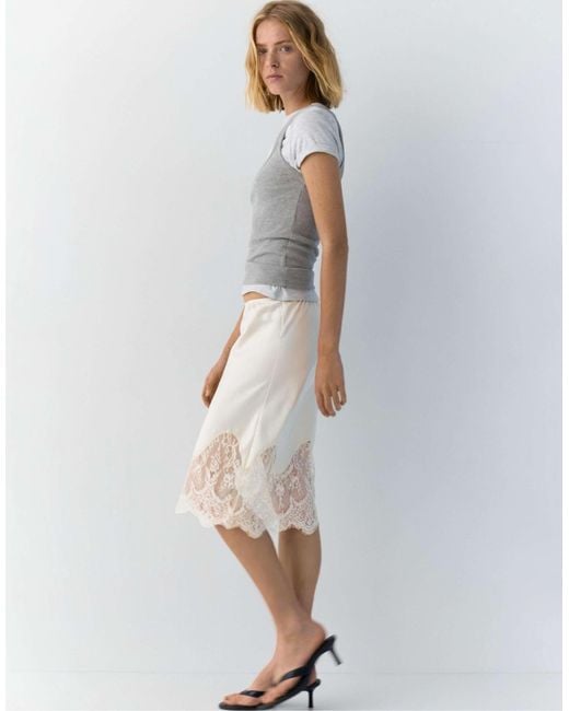 Pull&Bear White – midirock