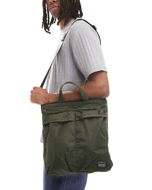 Levi's Green Mission Bay Canvas Tote Bag for men