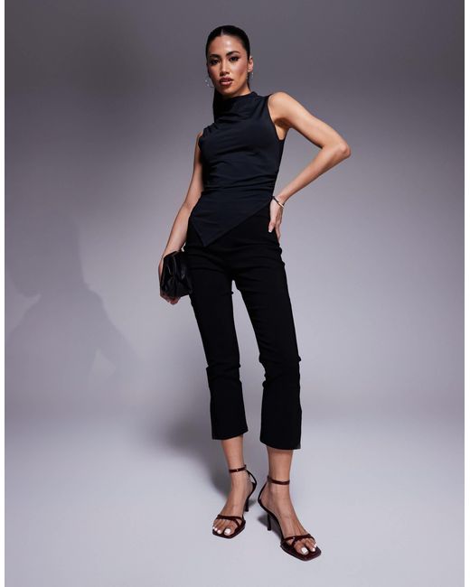 In The Style Blue X Natalya Wright Exclusive Bengaline Side Split Capri Trousers