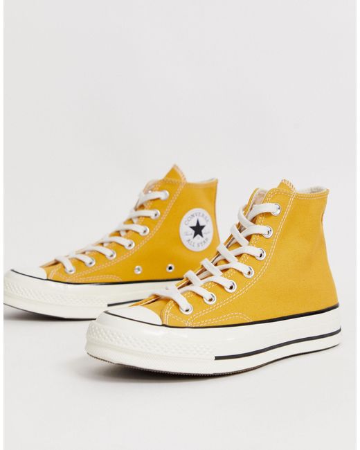 Converse Yellow – Chuck '70 Hi – Sonnengelbe Sneaker