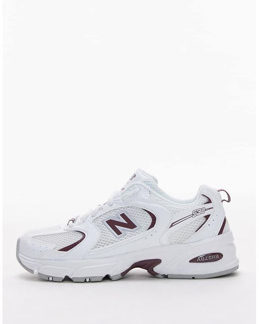 New Balance White 530 Trainers