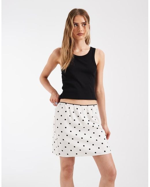 Noisy May White Mini Skirt