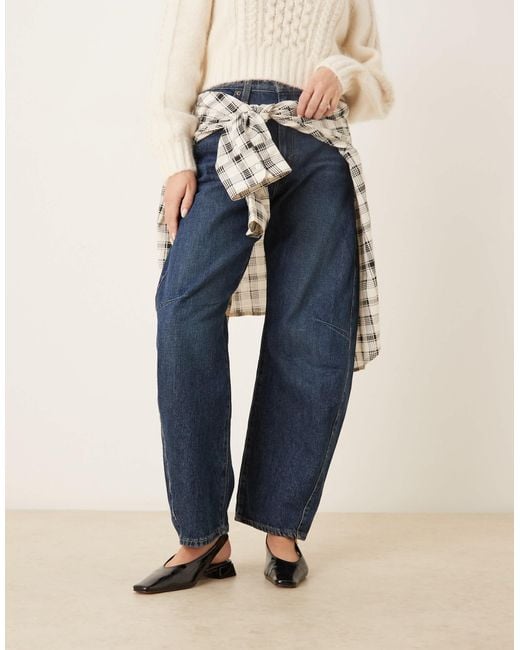 ASOS Natural Loretta Chisel Toe Slingback Ballets