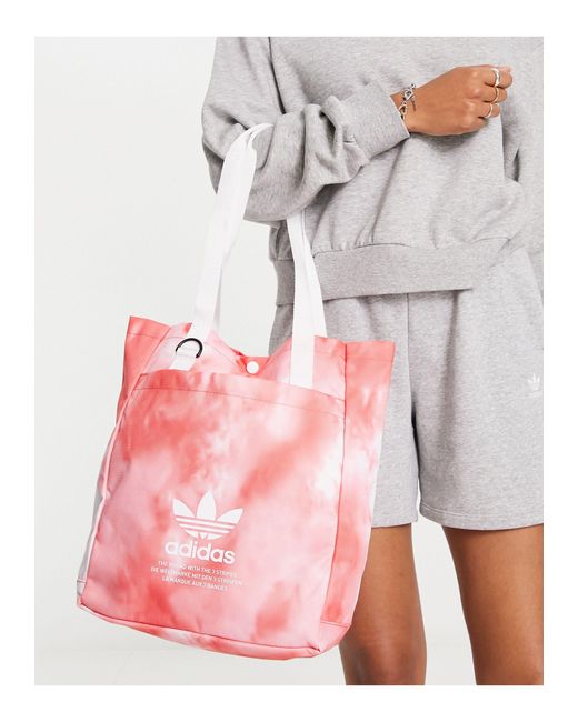 adidas Originals Color Wash Simple Tote in Pink | Lyst