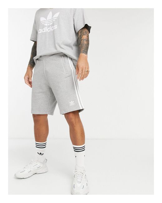 adidas Originals Dh5803-3 Stripe Shorts in Grey for Men | Lyst Australia