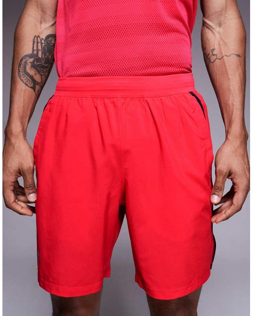 Under Armour Red Launch 7-inch Shorts for men
