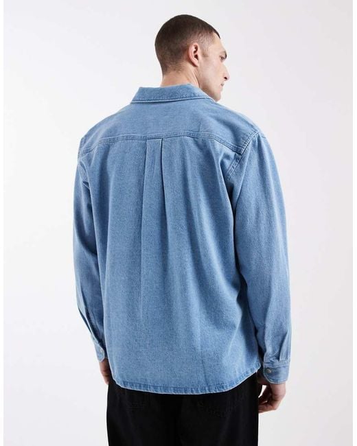 Jack & Jones Blue Denim Overshirt for men
