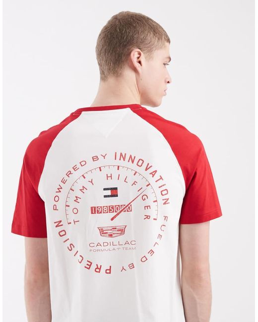 Tommy Hilfiger Red X Cadillac F1 Speedometer T-Shirt for men