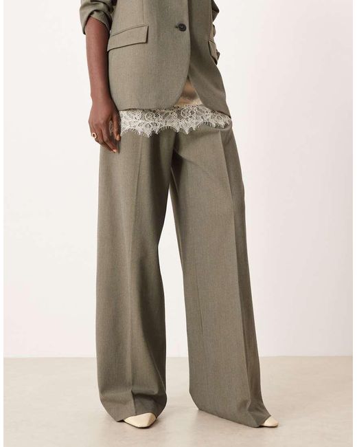 Mango Natural Napoli Pleated Front Relaxed Pants