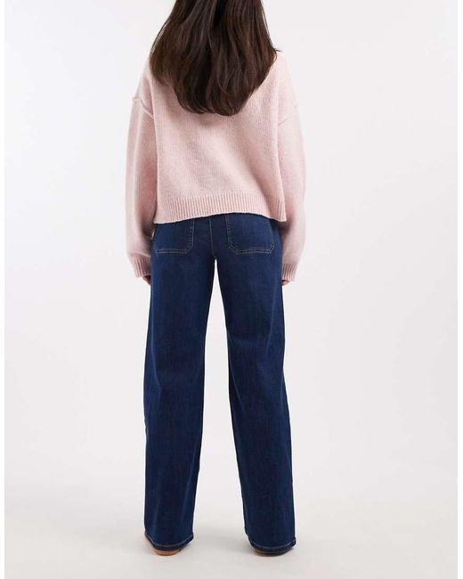 ONLY Blue Becky High Waist Front Seam Jeans