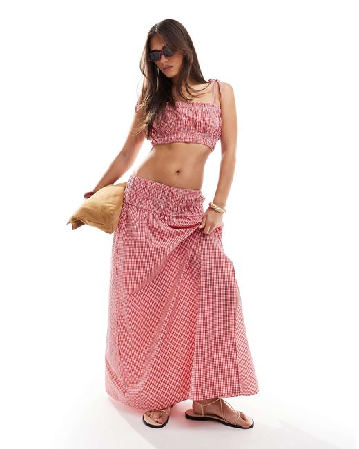 New Look Co-Ord Shirred Crop Cami