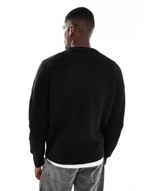 Jack & Jones – strickpullover in Black für Herren