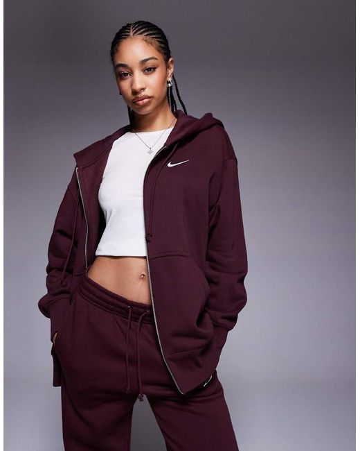 women's nike purple hoodie
