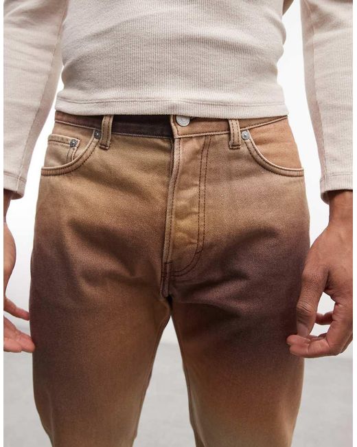 Weekday White Space Straight Jeans for men