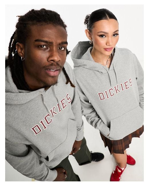 Dickies – melvern – kapuzenpullover i mit aufgesticktem logo in Grau | Lyst  AT | Sweatshirts