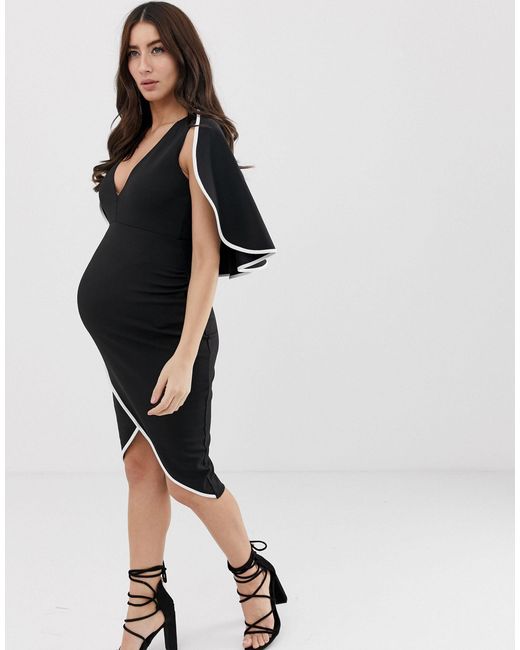 asos maternity cape dress