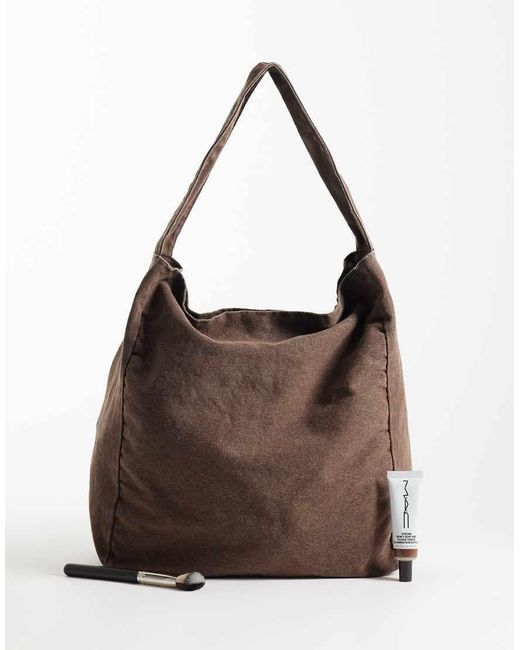 ASOS Brown Canvas Tote Bag