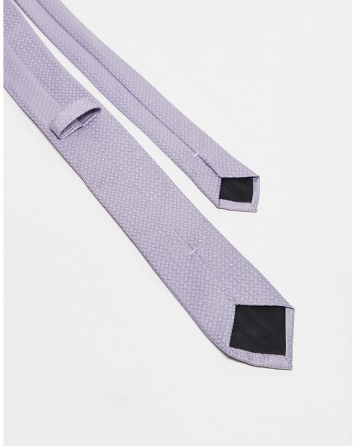 ASOS – texturierte fliege in Purple für Herren