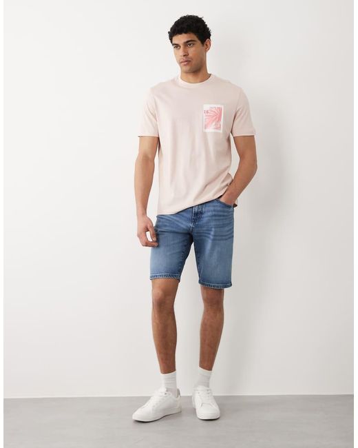 Boss Brown Hugo Boss Regular Fit Graphic Short Sleeve T-shirt for men