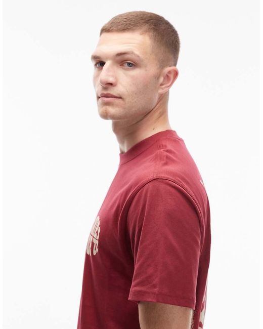 Dickies Red South Bloomfield Abstract Graphic Backprint T-shirt