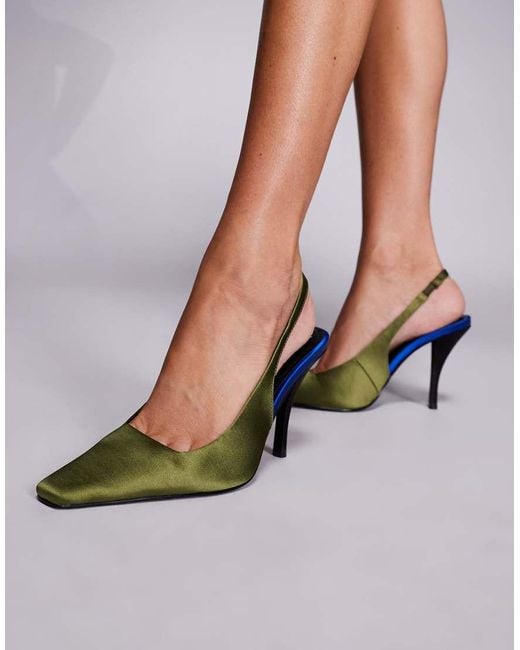ASOS Brown Proud Slingback High Heeled Shoes