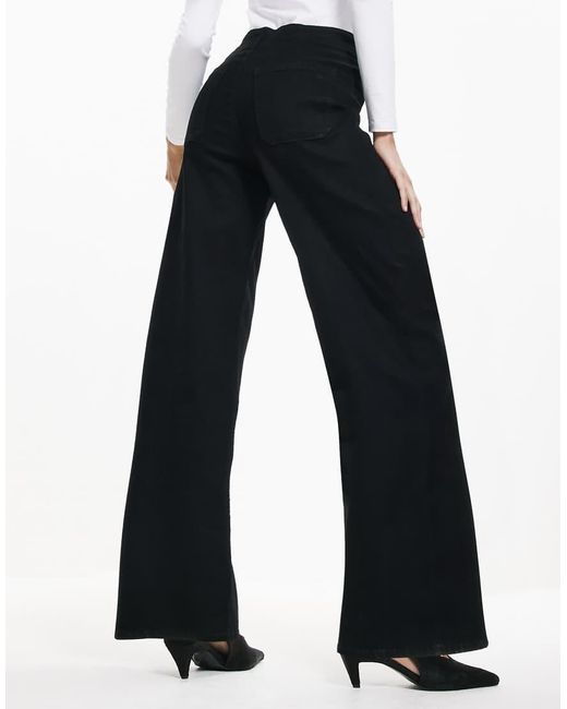 River Island Blue Pull-On Sculpt Palazzo Jeans