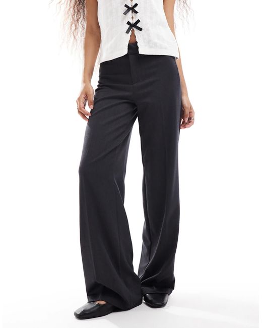 Bershka Blue Petite Tailored Trouser