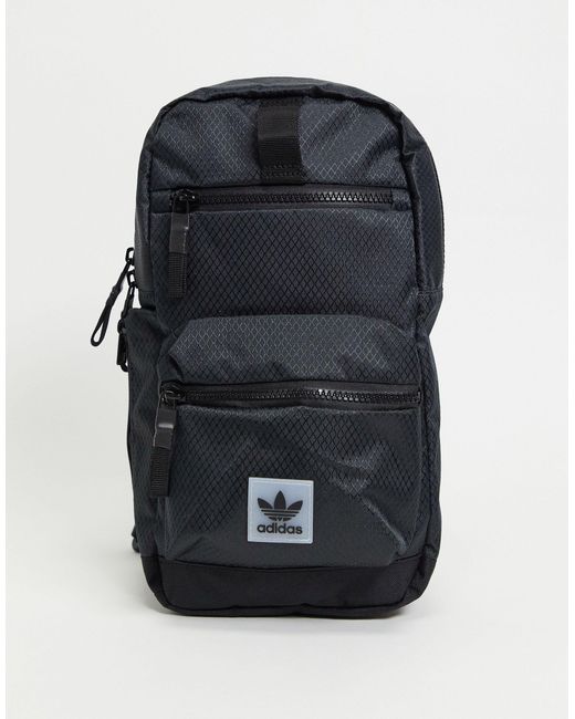 Adidas Originals Black Utility Sling Crossbody Bag for men