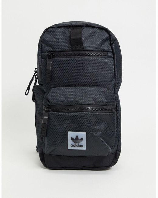 Adidas Originals Black Utility Sling Crossbody Bag for men