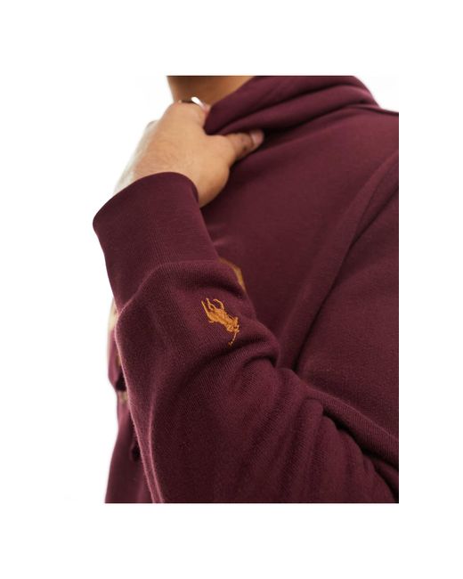 Polo Ralph Lauren – fleece-kapuzenpullover in Red für Herren