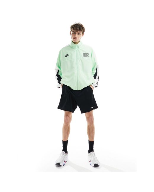Nike Basketball Green Starting 5 Woven Jacket for men