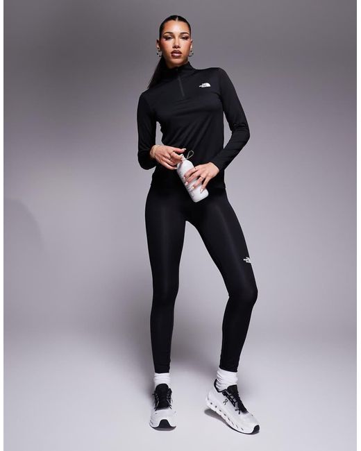 The North Face Blue Training Flex 1/4 Logo Top
