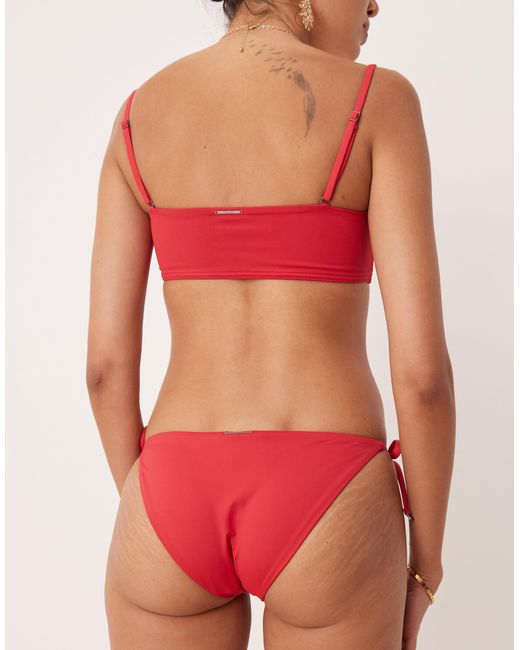 Calvin Klein Red – seitlich gebundene tanga-bikinihose