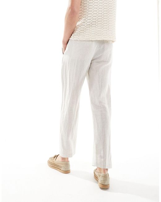 SELECTED Natural Slim Fit Linen Mix Suit Trouser for men