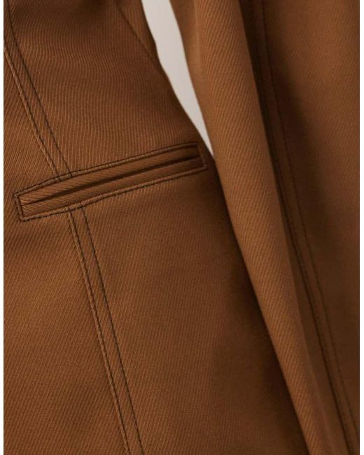 ARRANGE Brown Twill Sculpted Blazer Co-ord