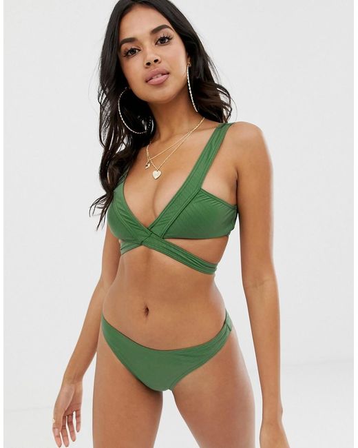 khaki bikini asos