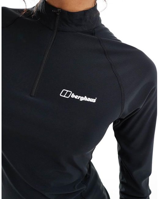 Berghaus Blue 24/7 Half Zip Long Sleeve Tech Tee